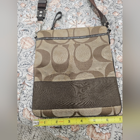 Coach Brown Crossbody Bag with Signature Monogram - Picture 4 of 5